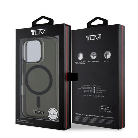 Tumi Tumi iPhone 16 Pro Max Back cover case - Magsafe - Shockproof - Black
