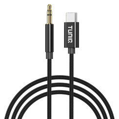 TUNIQ 3.5 Jack to USB-C adapter - 100cm - Zwart
