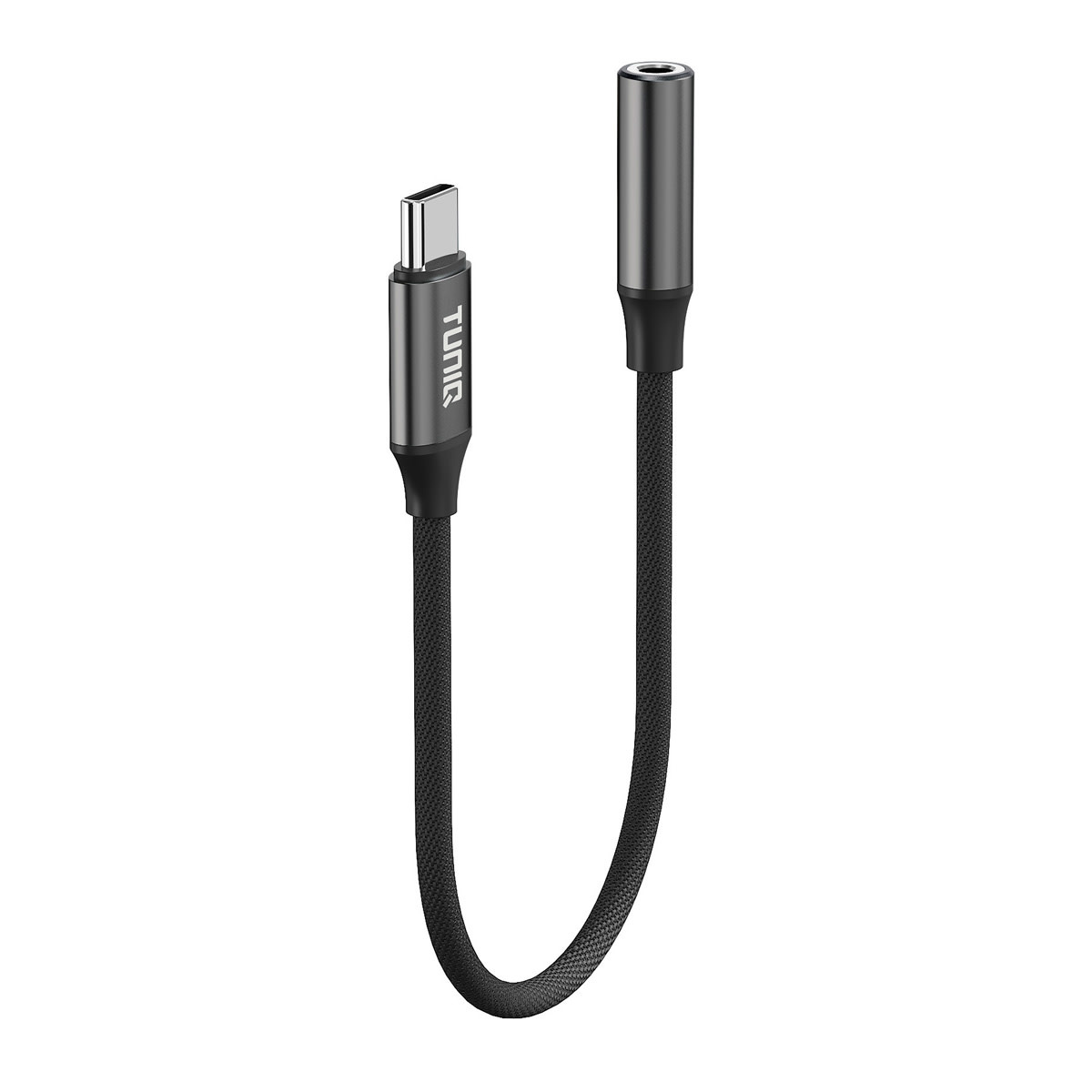 TUNIQ TUNIQ Earphone Adapter - USB-C to 3.5 Jack - Zwart