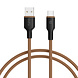 TUNIQ TUNIQ USB-A to Lightning Cable 100cm - Fast charging cable - Brown TUNIQ TUNIQ USB-A to Lightning Cable 100cm - Fast charging cable - Brown