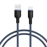 TUNIQ TUNIQ Câble de charge rapide - USB-A vers Lightning Câble 100cm - Bleu TUNIQ TUNIQ Câble de charge rapide - USB-A vers Lightning Câble 100cm - Bleu