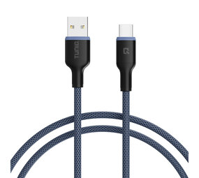 TUNIQ TUNIQ Câble de charge rapide - USB-A vers Lightning Câble 100cm - Bleu TUNIQ TUNIQ Câble de charge rapide - USB-A vers Lightning Câble 100cm - Bleu