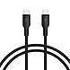 TUNIQ TUNIQ USB-C zu USB-C Kabel 200cm - Schnellladekabel - Schwarz TUNIQ TUNIQ USB-C zu USB-C Kabel 200cm - Schnellladekabel - Schwarz