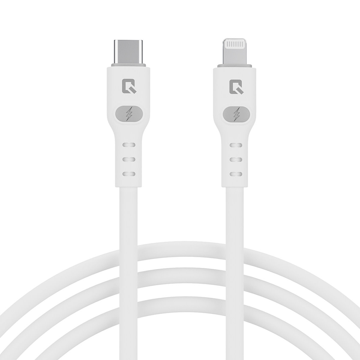 TUNIQ TUNIQ USB-C naar Lightning Kabel 200cm - Snelle oplaadkabel - Wit