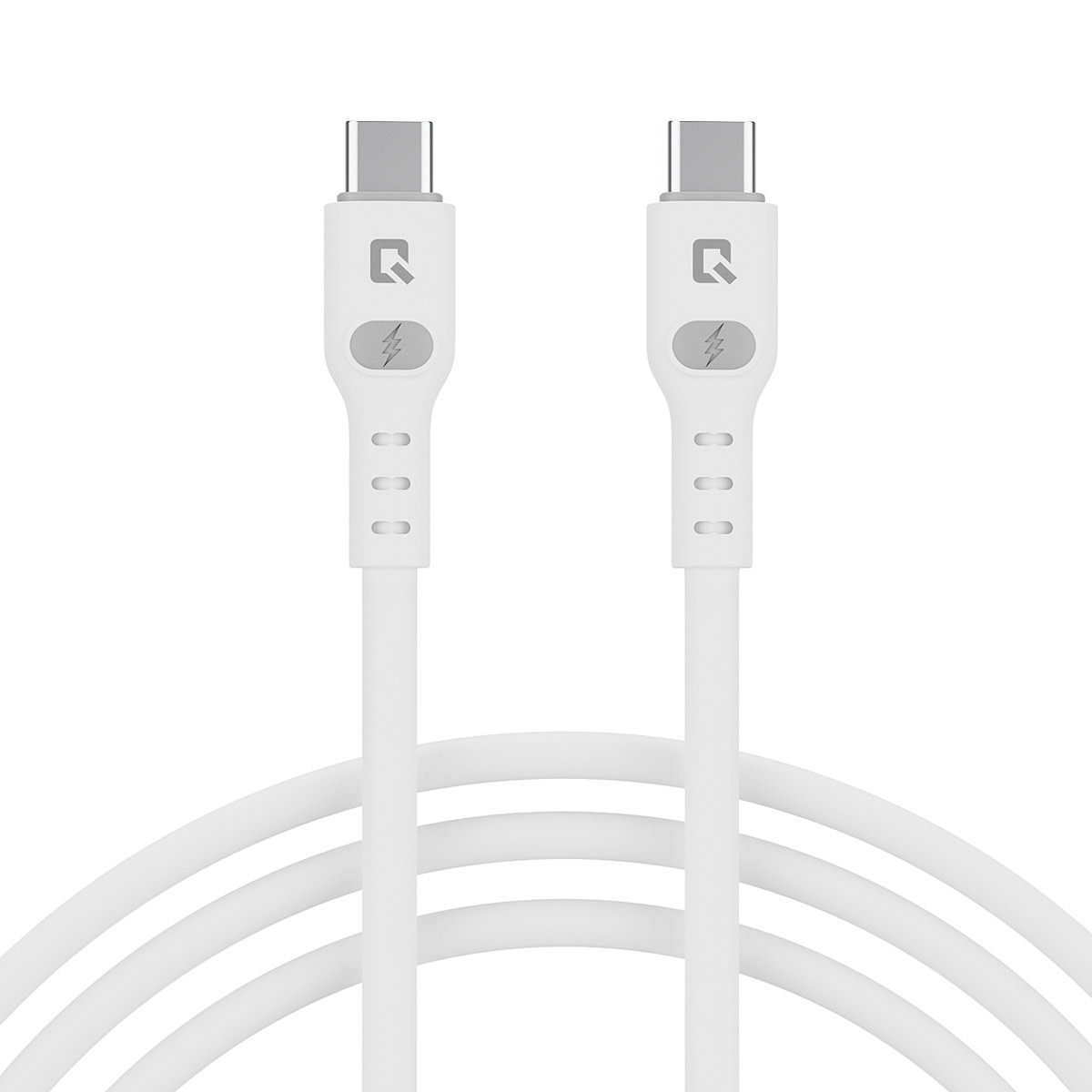 TUNIQ TUNIQ USB-C naar USB-C Kabel 200cm - Snelle oplaadkabel - Wit