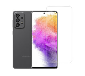 TUNIQ box of 10 - TUNIQ Galaxy A73 5G Displayschutzfolie - Tempered Glass - Transparant TUNIQ box of 10 - TUNIQ Galaxy A73 5G Displayschutzfolie - Tempered Glass - Transparant