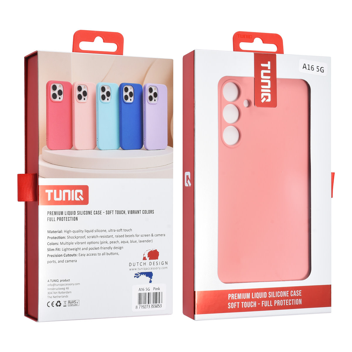 TUNIQ TUNIQ Galaxy A16 5G Backcover hoesje - Zalmroze, foto 3 van 3