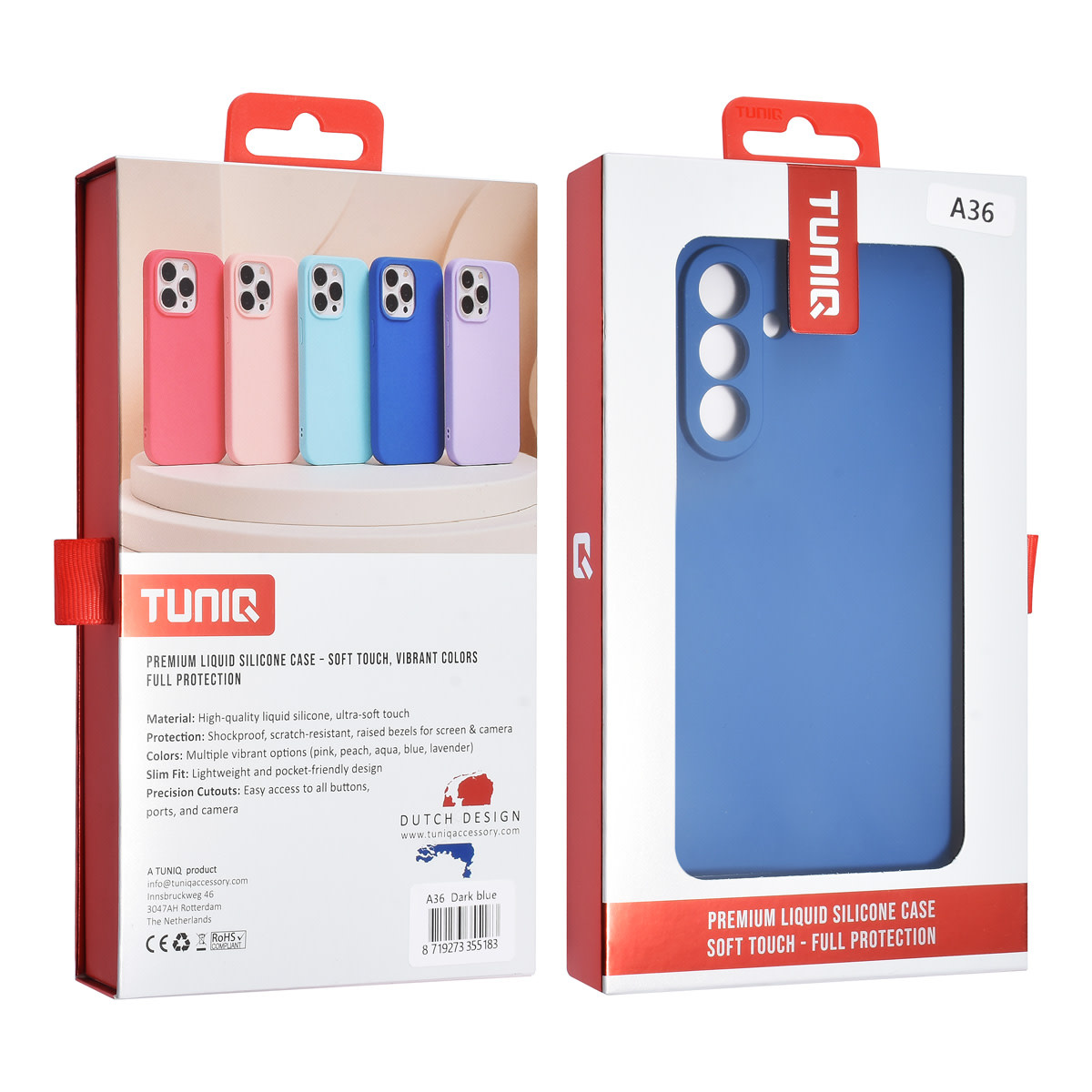 TUNIQ TUNIQ Galaxy A36 Backcover hoesje - Diepblauw, foto 3 van 3
