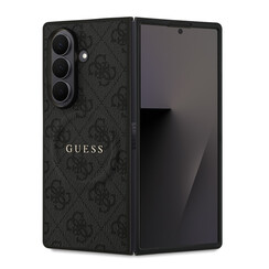 Guess Galaxy Z Fold 7 Backcover hoesje - Magsafe PU Leather - 4G Classic Logo - Zwart