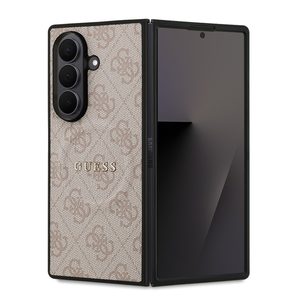 Guess Guess Galaxy Z Fold 7 Backcover hoesje - Magsafe PU Leather - 4G Classic Logo - Roze Guess Guess Galaxy Z Fold 7 Backcover hoesje - Magsafe PU Leather - 4G Classic Logo - Roze