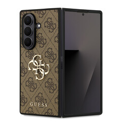 Guess Galaxy Z Fold 7 Back cover case - 4G - Big Metal Logo - Brown
