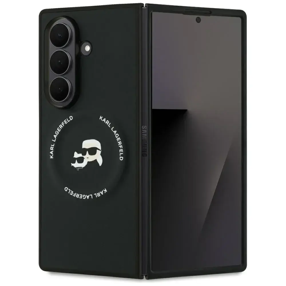 Karl Lagerfeld Karl Lagerfeld Galaxy Z Fold 7 Back cover case - Magsafe - Karl & Choupette Logo - Black Karl Lagerfeld Karl Lagerfeld Galaxy Z Fold 7 Back cover case - Magsafe - Karl & Choupette Logo - Black