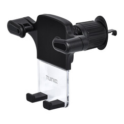 TUNIQ Grille de ventilation Triclamp rotative à 360 degrés Support de téléphone - Noir