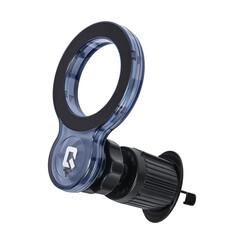 TUNIQ Grille de ventilation magnétique Support téléphone - Compatible Magsafe - Double verrouillage - Noir