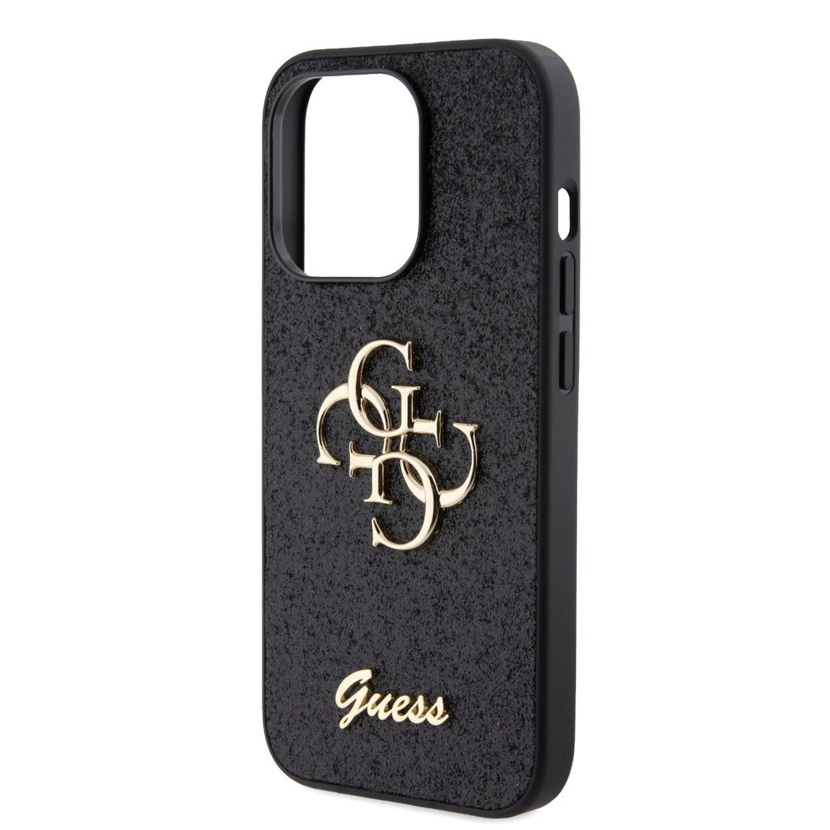 Guess Guess iPhone 15 Pro Backcover hoesje - Big 4G - Fixed Glitter - Zwart, foto 5 van 6
