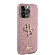 Guess Guess iPhone 15 Pro Max Backcover hoesje - Big 4G - Fixed Glitter - Roze Guess Guess iPhone 15 Pro Max Backcover hoesje - Big 4G - Fixed Glitter - Roze