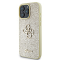 Guess Guess iPhone 16 Pro Back cover case - Big 4G - Fixed Glitter - Gold