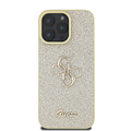 Guess Guess iPhone 16 Pro Back cover coque - Big 4G - Fixed Glitter - Or