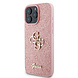 Guess Guess iPhone 16 Pro Back cover coque - Big 4G - Fixed Glitter - Rose Guess Guess iPhone 16 Pro Back cover coque - Big 4G - Fixed Glitter - Rose