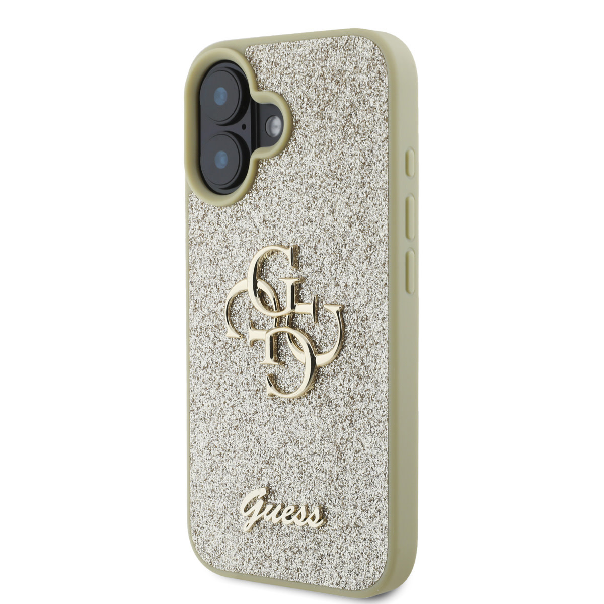 Guess Guess iPhone 16 Backcover hoesje - Big 4G - Fixed Glitter - Goud, foto 2 van 6