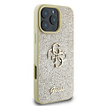 Guess Guess iPhone 16 Pro Max Back cover coque - Big 4G - Fixed Glitter - Or