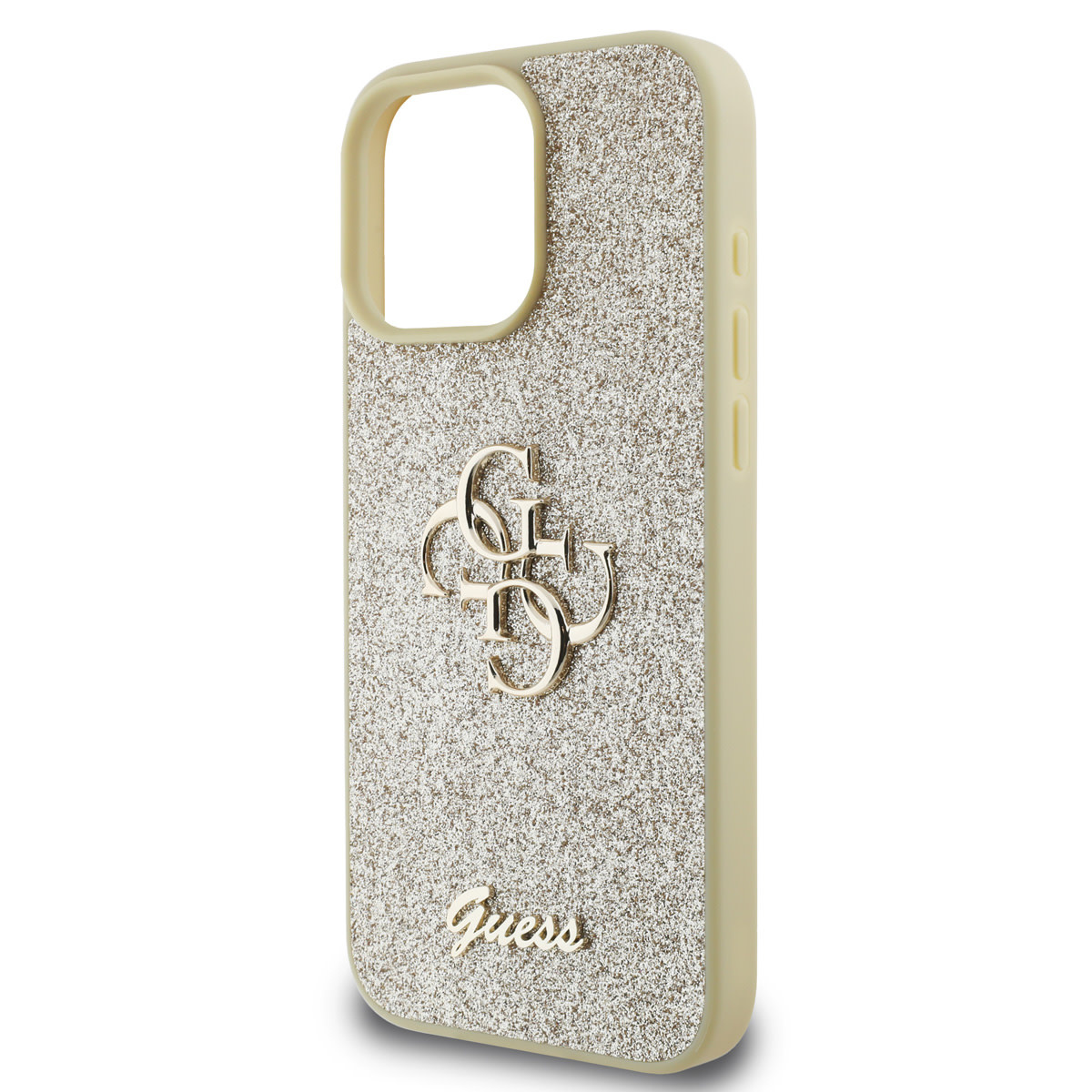 Guess Guess iPhone 16 Pro Max Backcover hoesje - Big 4G - Fixed Glitter - Goud, foto 5 van 6