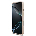 Guess Guess iPhone 17 Pro/iPhone 18 Pro Coque arrière 4G Grand logo métallique Bord doré - Rose
