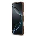 Guess Guess iPhone 17 Back cover coque - 4G - Big Metal Logo - Gold Edge - Marron