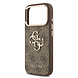 Guess Guess iPhone 17 Pro Back cover coque - 4G - Big Metal Logo - Gold Edge - Marron Guess Guess iPhone 17 Pro Back cover coque - 4G - Big Metal Logo - Gold Edge - Marron
