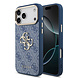 Guess Guess iPhone 17 Pro Max Back cover case - 4G - Big Metal Logo - Gold Edge - Blue Guess Guess iPhone 17 Pro Max Back cover case - 4G - Big Metal Logo - Gold Edge - Blue