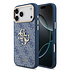 Guess iPhone 17 Pro Max Back-Cover hul - 4G - Big Metal Logo - Gold Edge - Blau Guess iPhone 17 Pro Max Back-Cover hul - 4G - Big Metal Logo - Gold Edge - Blau