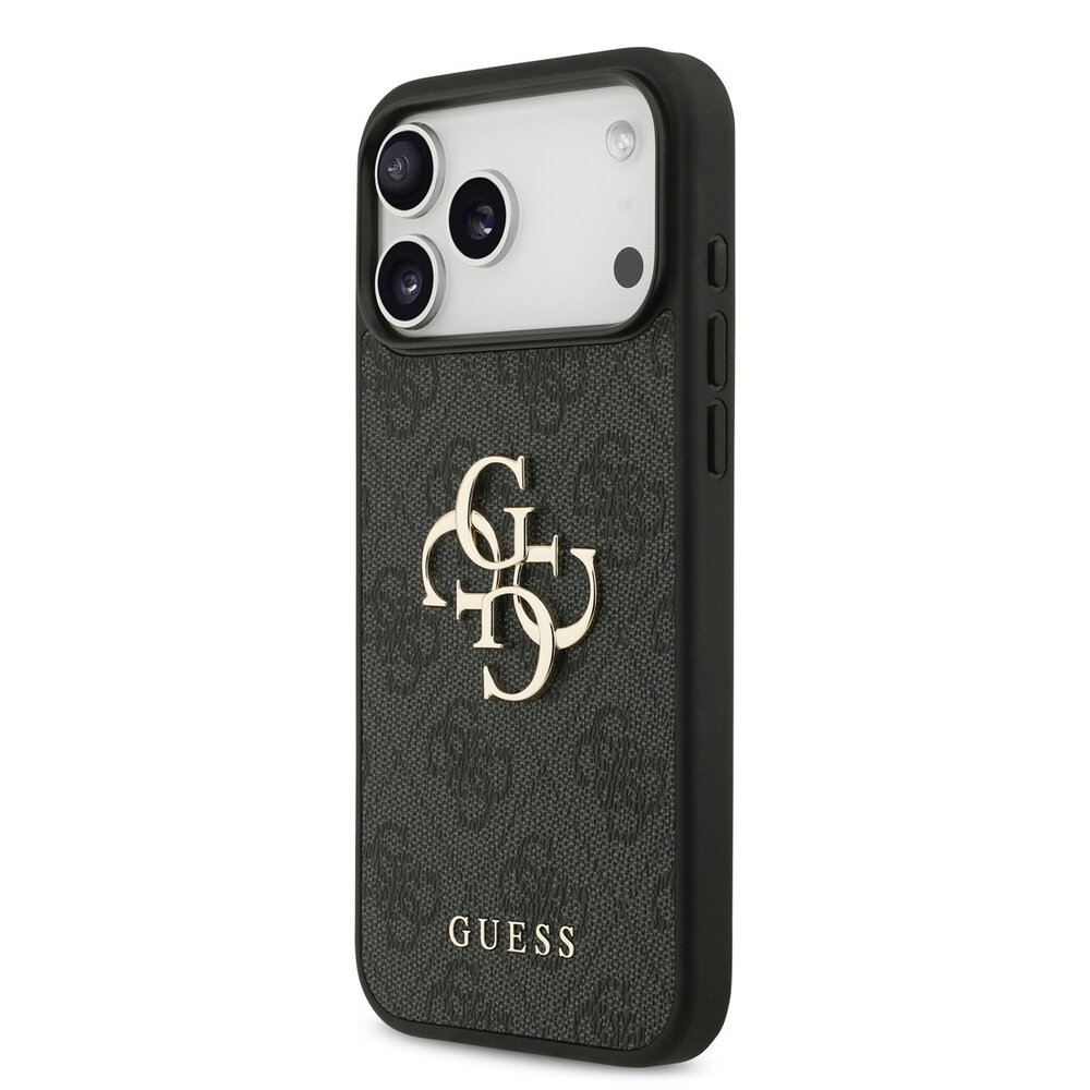 Guess Guess iPhone 17 Pro Max Back cover coque - 4G - Big Metal Logo - Noir Guess Guess iPhone 17 Pro Max Back cover coque - 4G - Big Metal Logo - Noir
