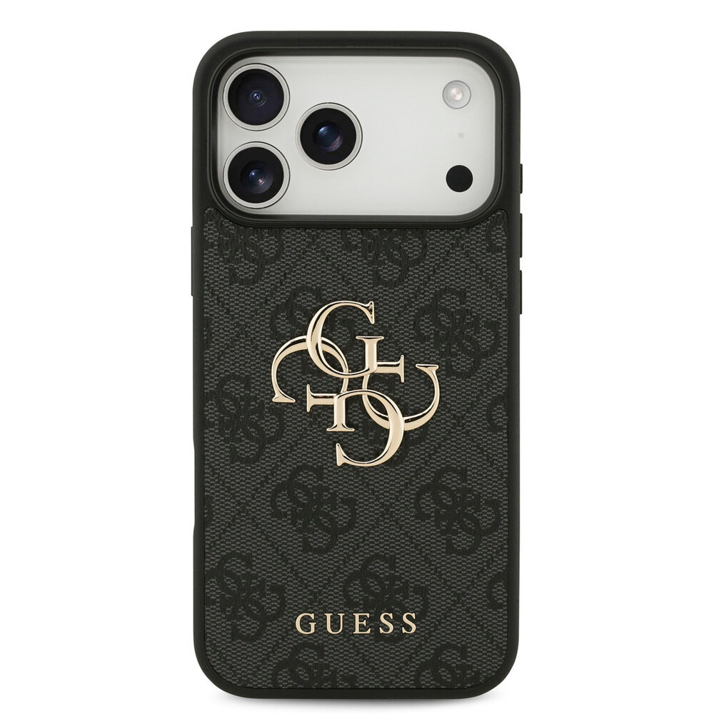 Guess Guess iPhone 17 Pro Max Backcover hoesje - 4G - Big Metal Logo - Zwart Guess Guess iPhone 17 Pro Max Backcover hoesje - 4G - Big Metal Logo - Zwart