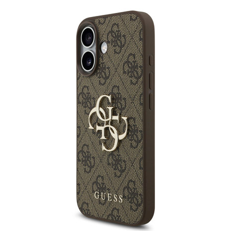 Guess Guess iPhone 17 Backcover hoesje - 4G - Big Metal Logo - Bruin Guess Guess iPhone 17 Backcover hoesje - 4G - Big Metal Logo - Bruin