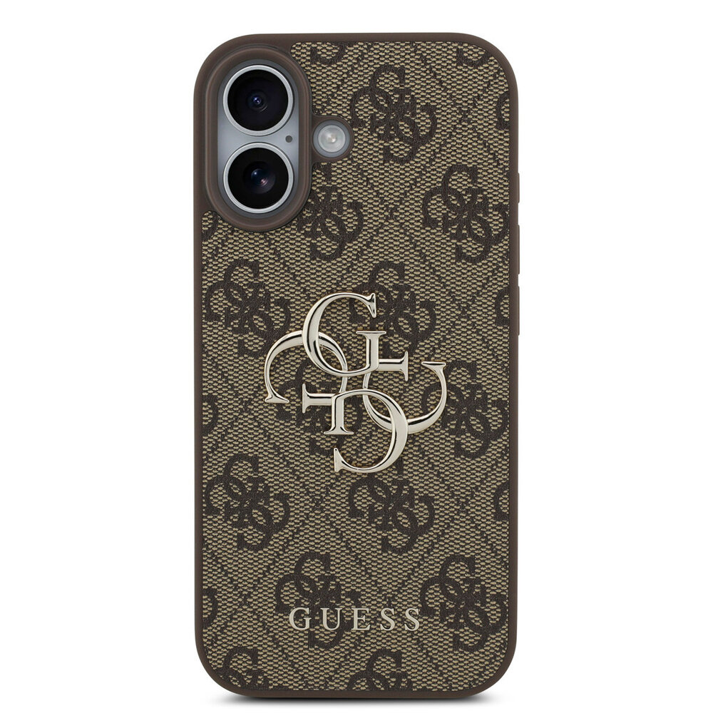 Guess Guess iPhone 17 Backcover hoesje - 4G - Big Metal Logo - Bruin Guess Guess iPhone 17 Backcover hoesje - 4G - Big Metal Logo - Bruin