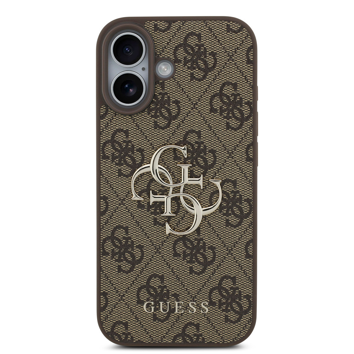 Guess Guess iPhone 17 Backcover hoesje - 4G - Big Metal Logo - Bruin, foto 3 van 6