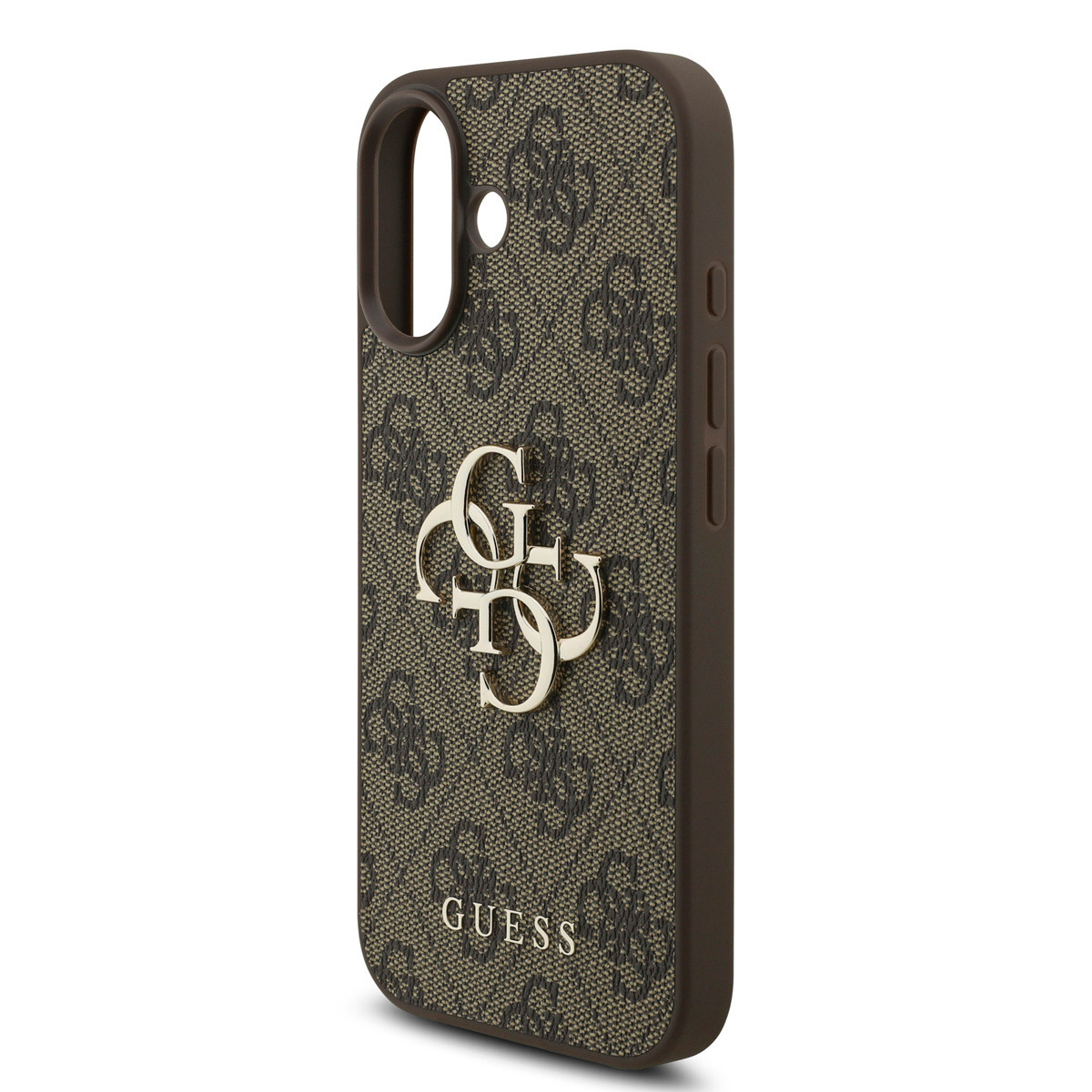 Guess Guess iPhone 17 Backcover hoesje - 4G - Big Metal Logo - Bruin, foto 5 van 6
