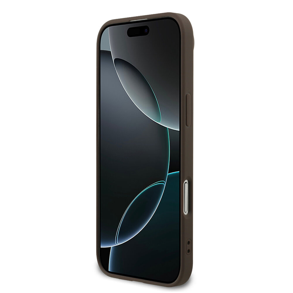 Guess Guess iPhone 17 Air Back-Cover hul - 4G - Big Metal Logo - Braun Guess Guess iPhone 17 Air Back-Cover hul - 4G - Big Metal Logo - Braun