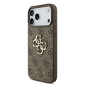 Guess Guess iPhone 17 Pro Max/iPhone 18 Pro Max Handyhülle 4G Großes Metalllogo - Braun