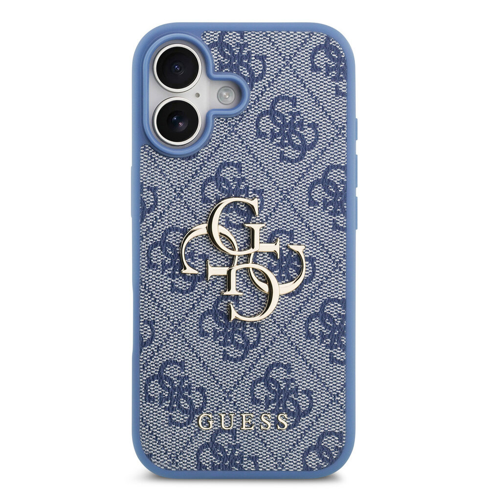 Guess Guess iPhone 17 Backcover hoesje - 4G - Big Metal Logo - Blauw Guess Guess iPhone 17 Backcover hoesje - 4G - Big Metal Logo - Blauw