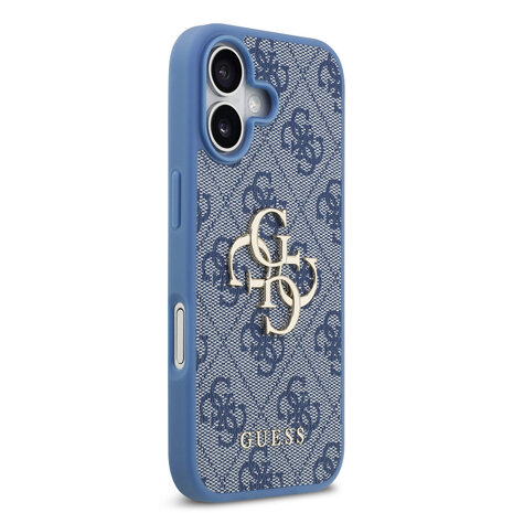 Guess Guess iPhone 17 Backcover hoesje - 4G - Big Metal Logo - Blauw Guess Guess iPhone 17 Backcover hoesje - 4G - Big Metal Logo - Blauw