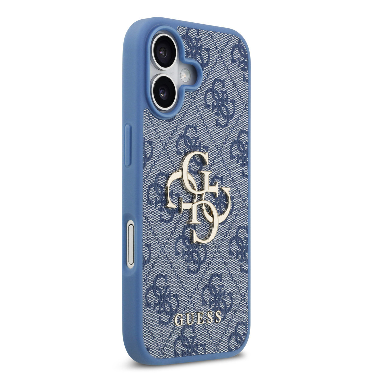 Guess Guess iPhone 17 Backcover hoesje - 4G - Big Metal Logo - Blauw, foto 4 van 6