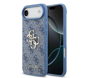 Guess Guess iPhone 17 Air Back-Cover hul - 4G - Big Metal Logo - Blau Guess Guess iPhone 17 Air Back-Cover hul - 4G - Big Metal Logo - Blau