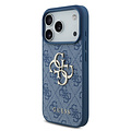 Guess Guess iPhone 17 Pro/iPhone 18 Pro Handyhülle 4G Großes Metalllogo - Blau