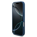 Guess Guess iPhone 17 Pro/iPhone 18 Pro Coque arrière 4G Grand logo métallique - Bleu