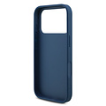 Guess Guess iPhone 17 Pro/iPhone 18 Pro Coque arrière 4G Grand logo métallique - Bleu
