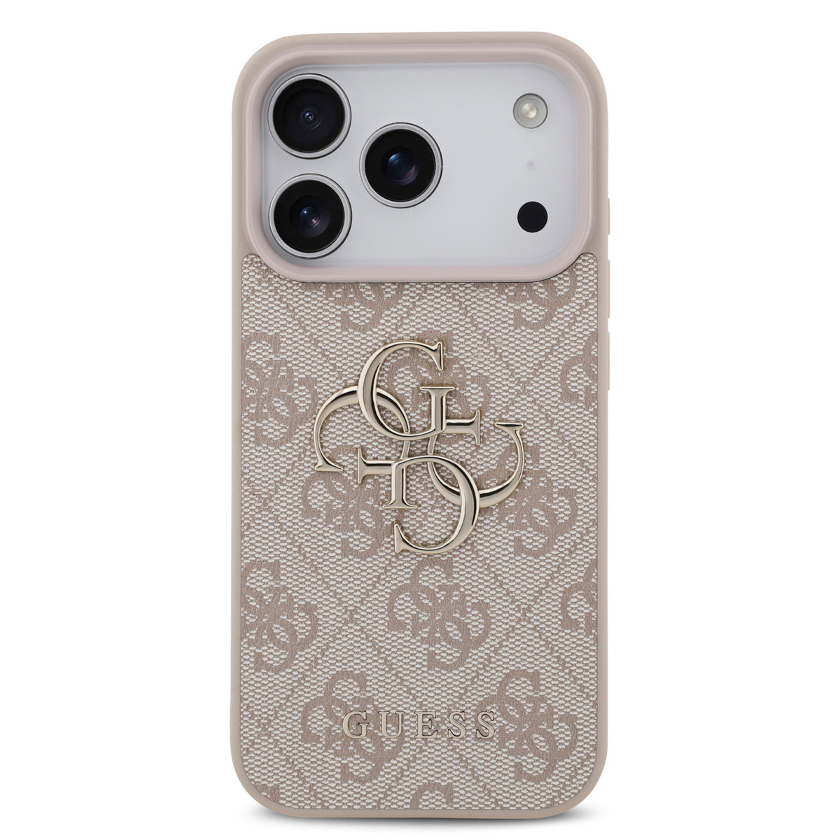 Guess Guess iPhone 17 Pro Backcover hoesje - 4G - Big Metal Logo - Roze, foto 3 van 6