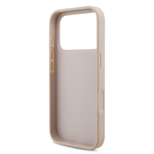 Guess Guess iPhone 17 Pro/iPhone 18 Pro Handyhülle 4G Großes Metalllogo - Rosa