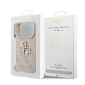 Guess Guess iPhone 17 Pro/iPhone 18 Pro Handyhülle 4G Großes Metalllogo - Rosa
