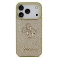 Guess Guess iPhone 17 Pro/iPhone 18 Pro Handyhülle Großes 4G-Motiv Feste Glitzerverzierung - Gold